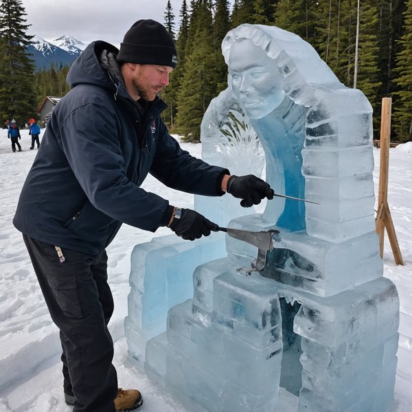 Où apprendre les techniques de la sculpture sur glace en Alaska, USA?